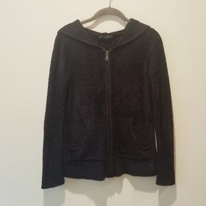 Barefoot Dreams Black Bamboo Chic Lite Knit Hoodie
